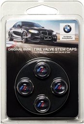 Show details for Genuine BMW Valve Stem Caps Set M Logo ABS 369058 36-11-0-421-543 Picture of Genuine BMW Valve Stem Caps Set M Logo ABS 369058 36-11-0-421-543